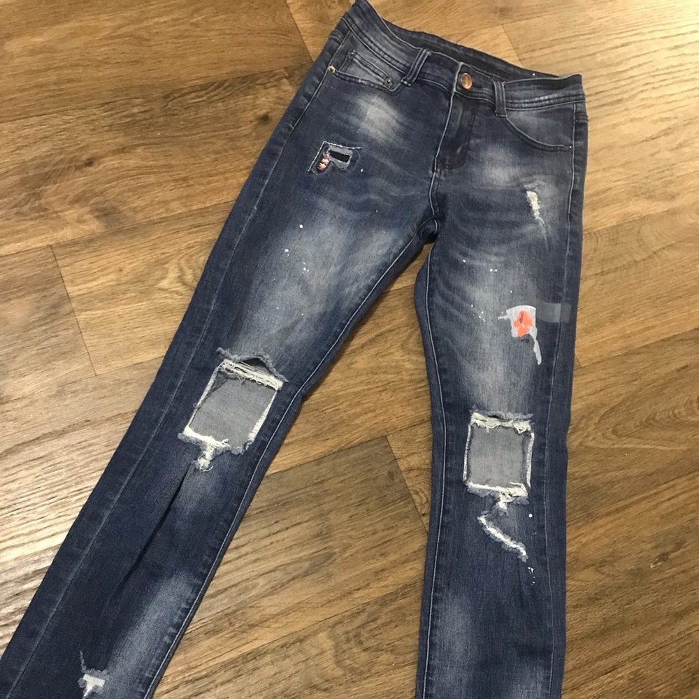 Rue 21 Premium Paint Patches Jeans 26/30